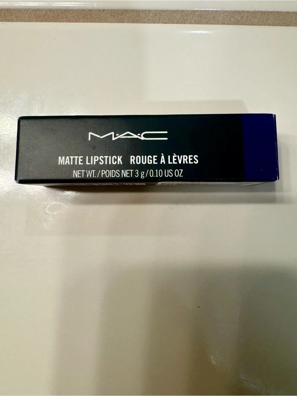 MAC Cosmetics Matte Lipstick in Deep Navy-Black Box